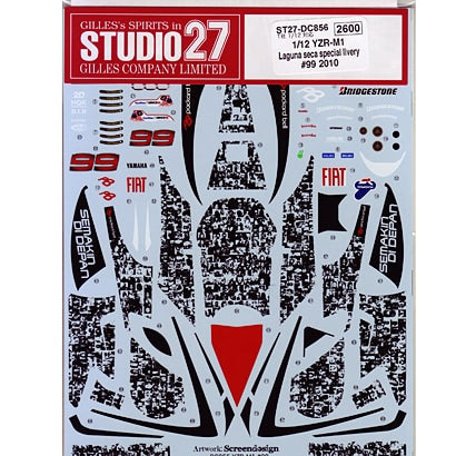 Studio27 DC856 1/12 YZR-M1 USA special libery #99 2010 Decal - BanzaiHobby