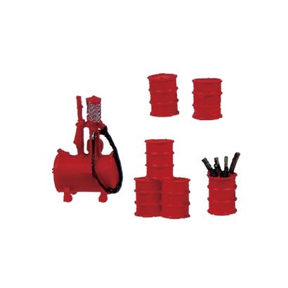 TGW NA-49 yard accessories A gasoline gauge x 1, drums x 4 set - BanzaiHobby