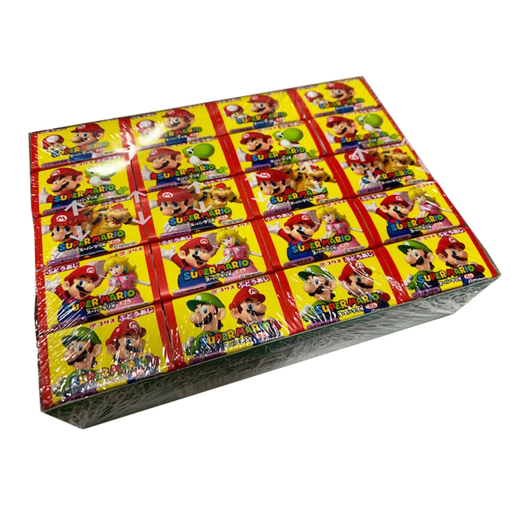 Coris Super Mario Gum Set - Grape, 1 box (55 packs) - BanzaiHobby