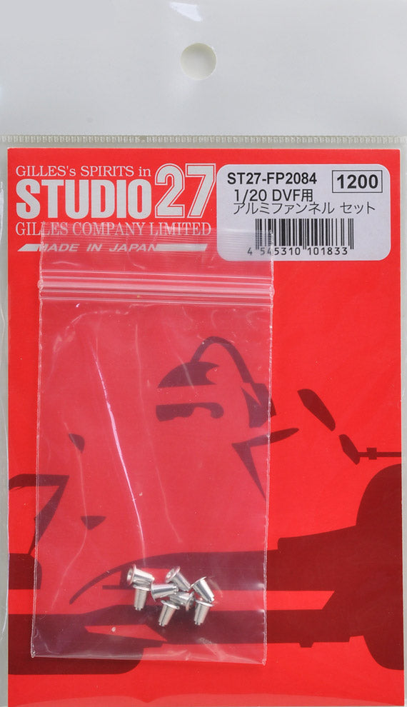 Studio27 FP2084 1/20 Aluminum Funnel (8pcs) - BanzaiHobby