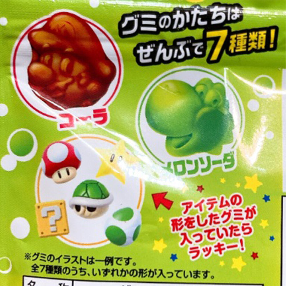 Nobel Super Mario Gummy - Cola & Melon Soda, 1 box (6 packs) - BanzaiHobby