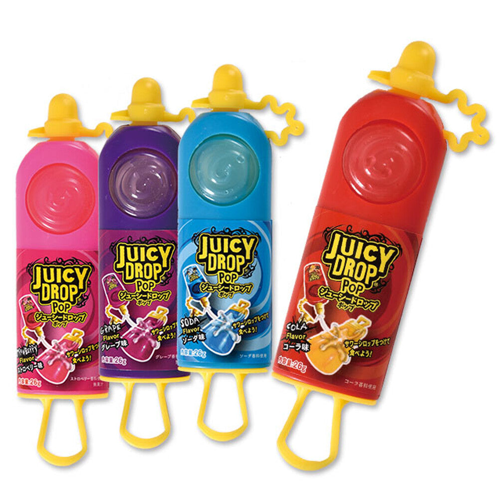 Bazooka Juicy Drop Pop, 1 box (12 pcs) - BanzaiHobby