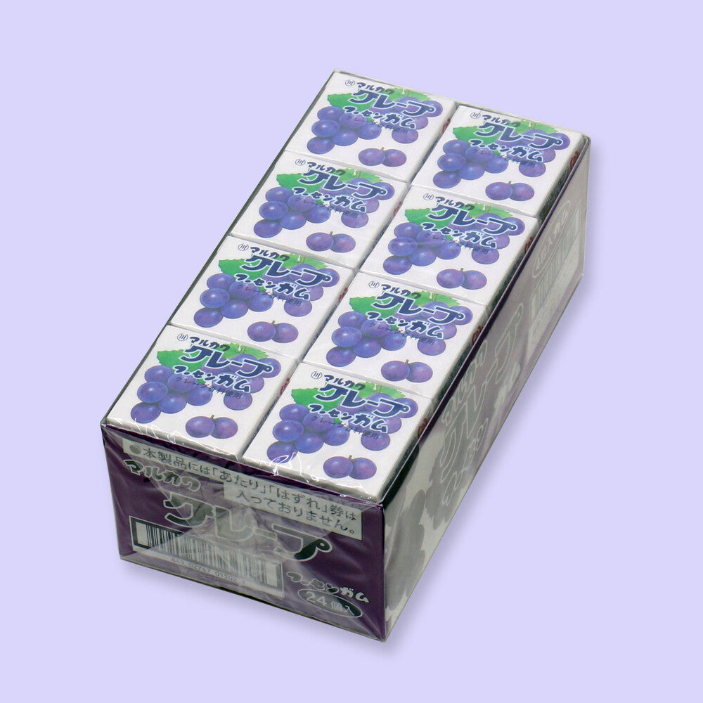 Marukawa Fusen Gum - Grape, 1 box (24 packs) - BanzaiHobby