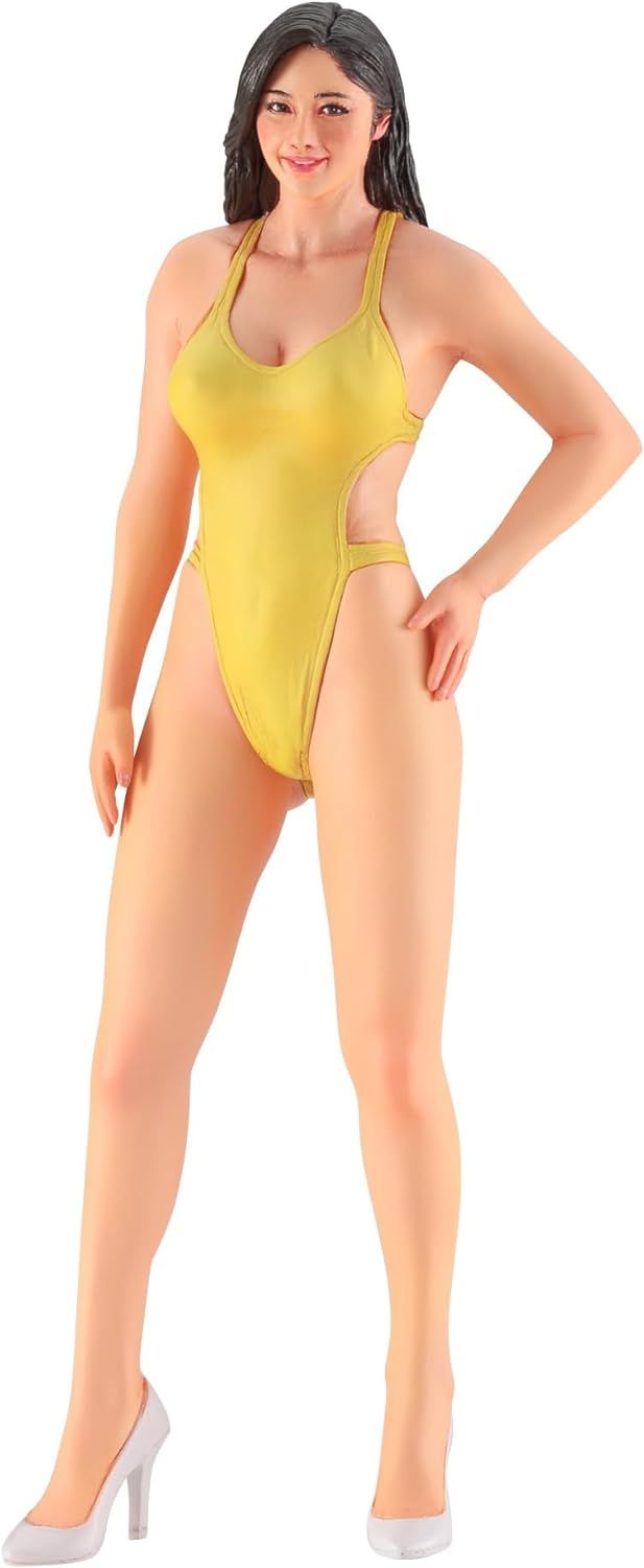 Hasegawa SP572 1/12 Real Figure Collection No.35 80's Campaign Girl Unpainted Resin Kit - BanzaiHobby