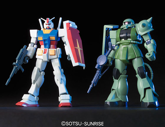 Bandai 1/144 HGUC GUNPLA STARTER SET: GUNDAM VS. ZAKU - BanzaiHobby