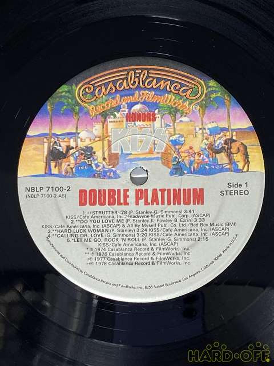 - LP Record KISS DOUBLE PLATINUM