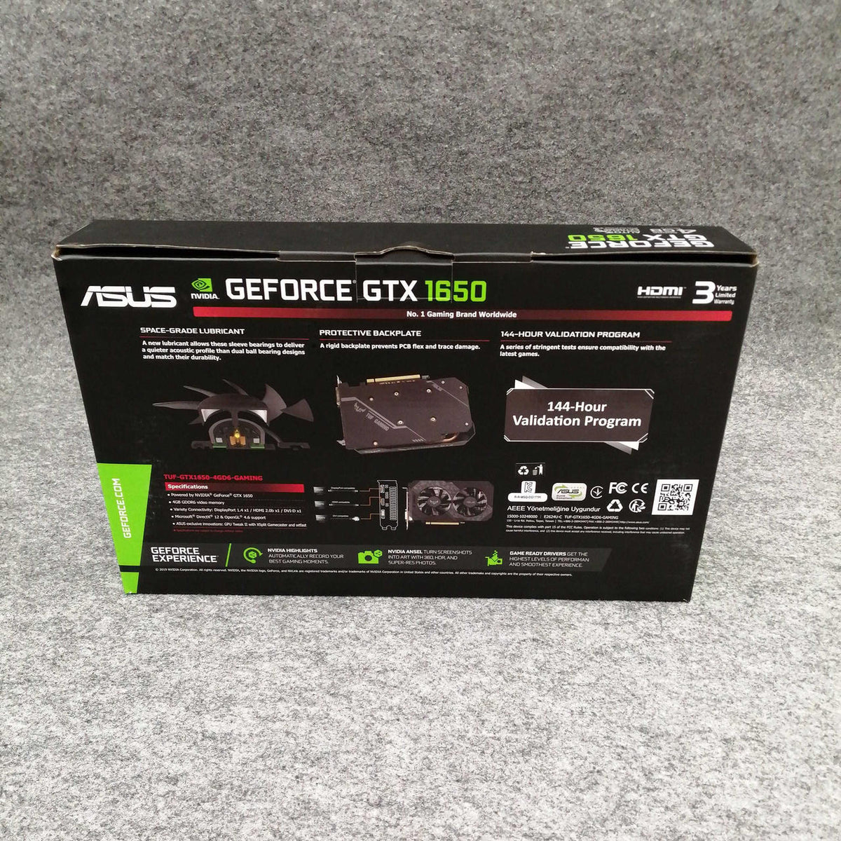 ASUS Graphics Card: TUF-GTX1650-O4GD6-GAMING
