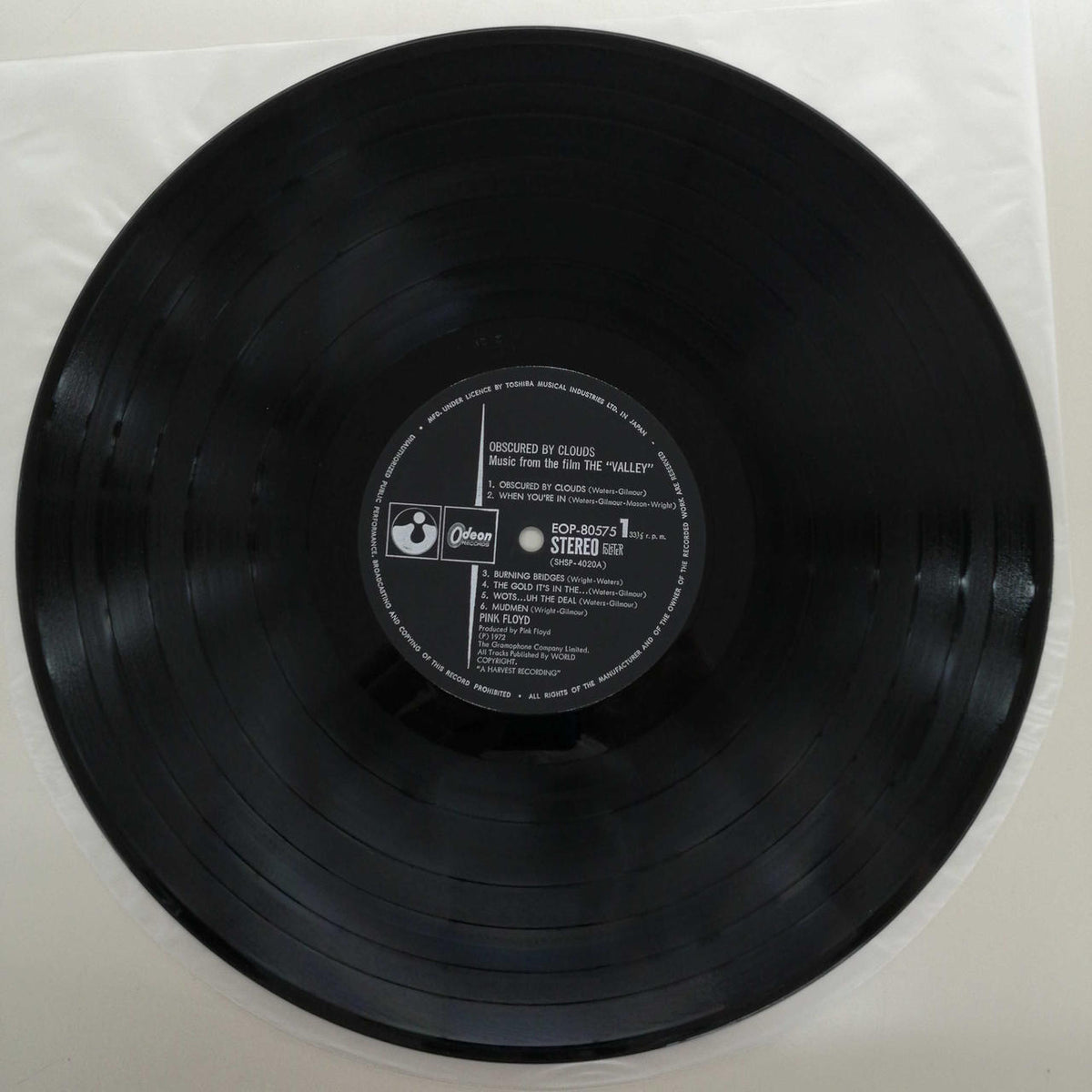 ODEON PINK FLOYD/OBSCURED BY CLOUDS EOP-80575