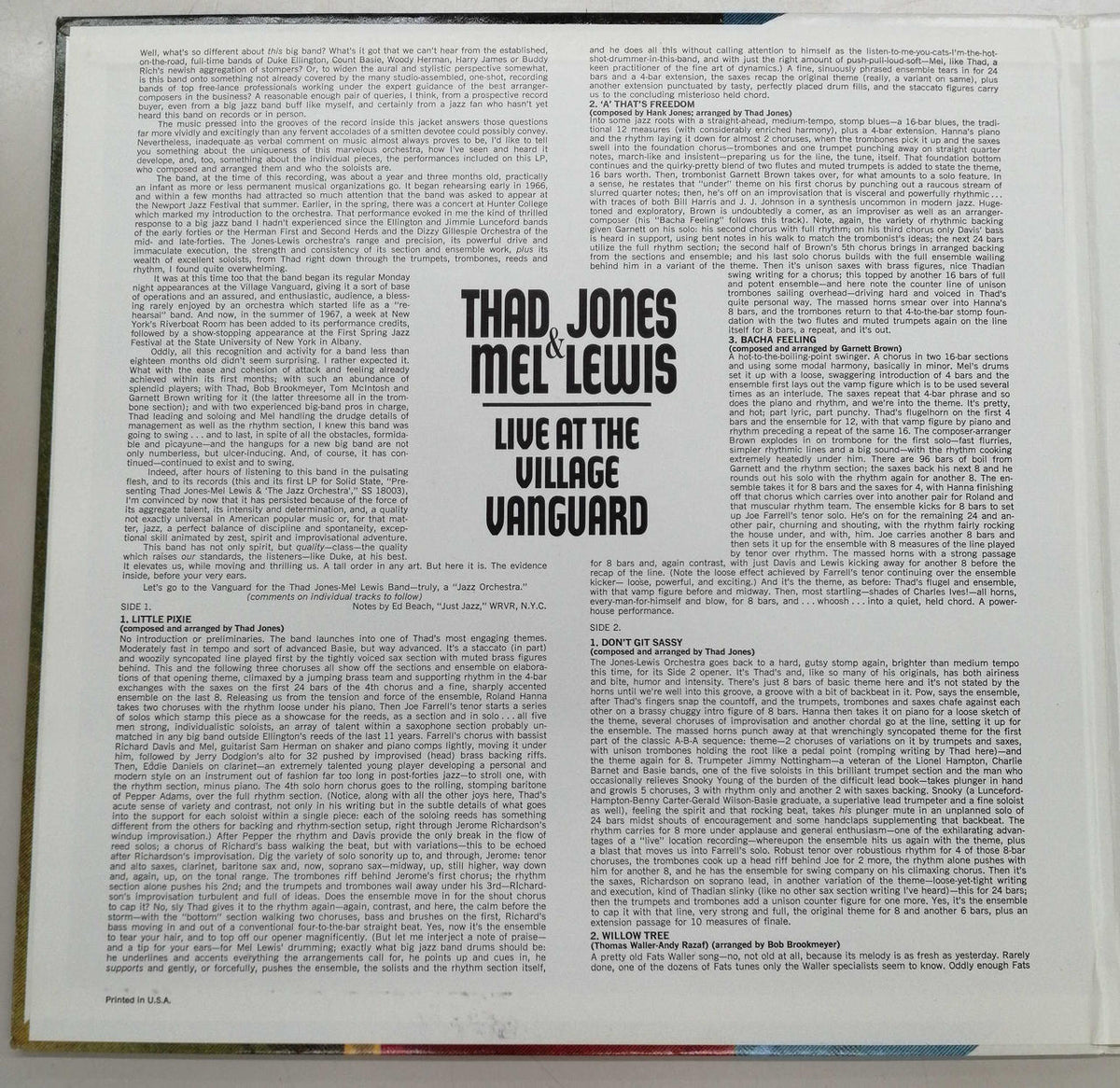 SOLID STATE THAD JONES&MEL LEWIS/LIVE AT T SS18016