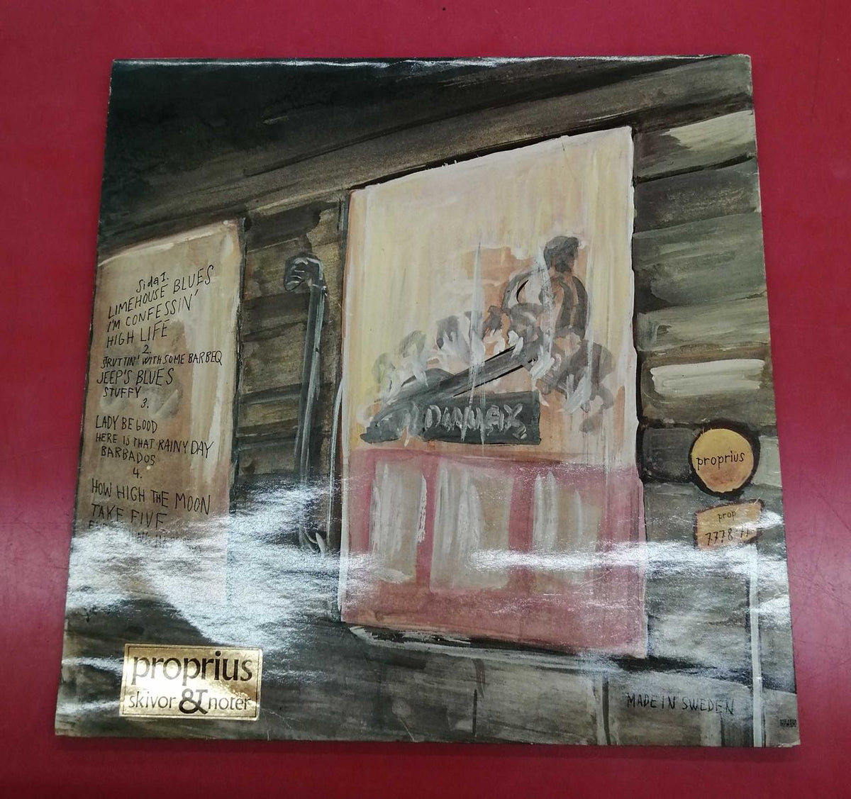 SWE PROPHONE LP record ARNE DOMNERUS / JAZZ AT PAWNSH