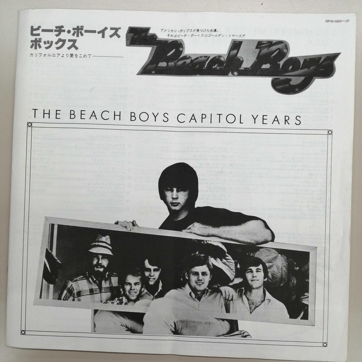 THE CAPITOL RECORDS THE BEACH BOYS BOX RP18-5831-37