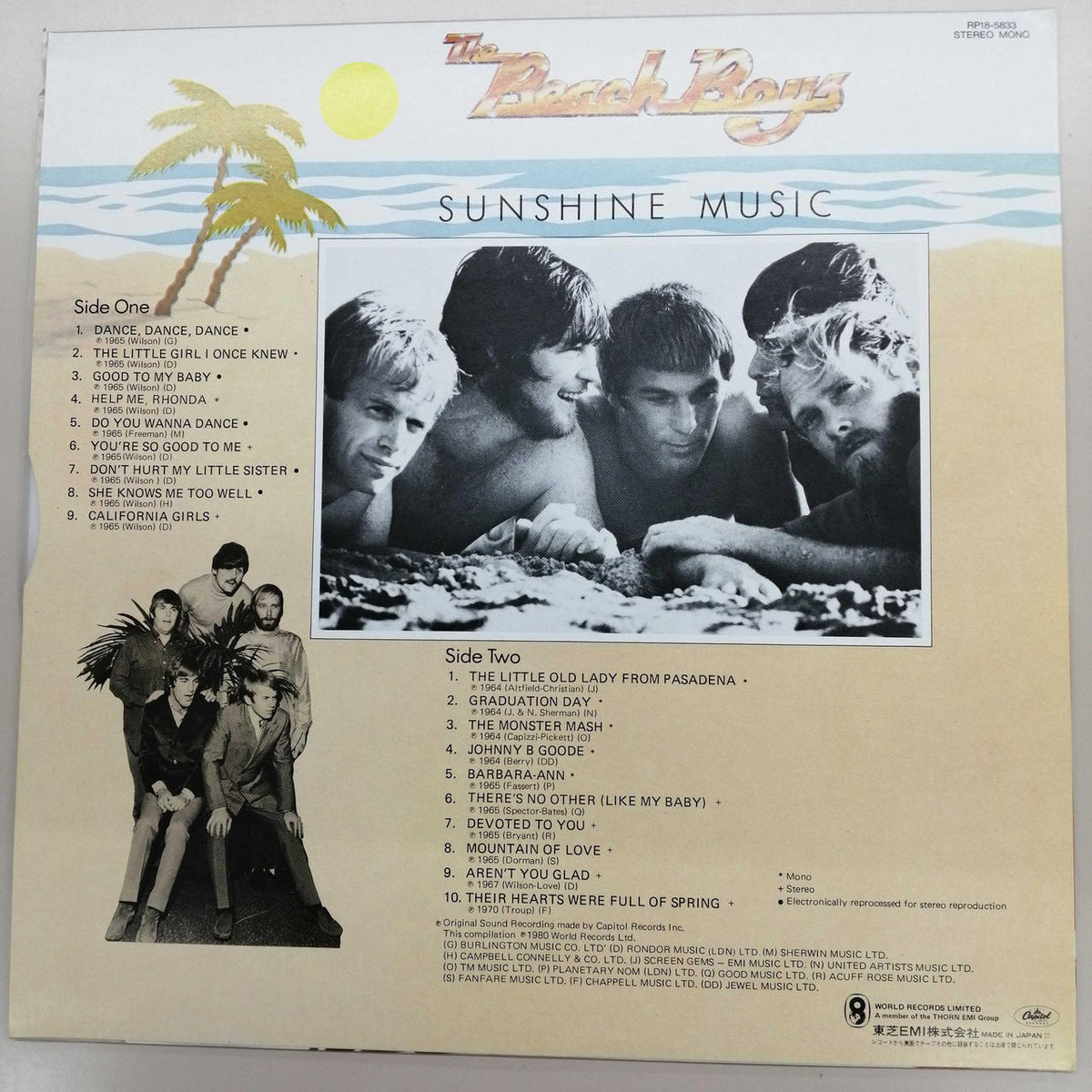 THE CAPITOL RECORDS THE BEACH BOYS BOX RP18-5831-37