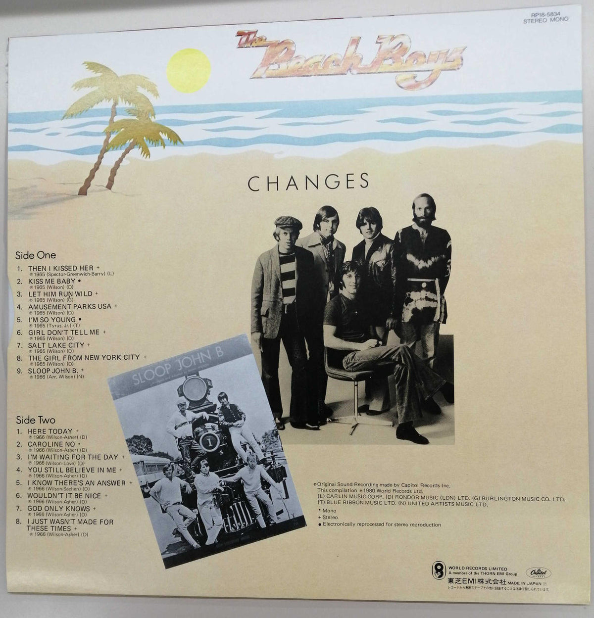 THE CAPITOL RECORDS THE BEACH BOYS BOX RP18-5831-37
