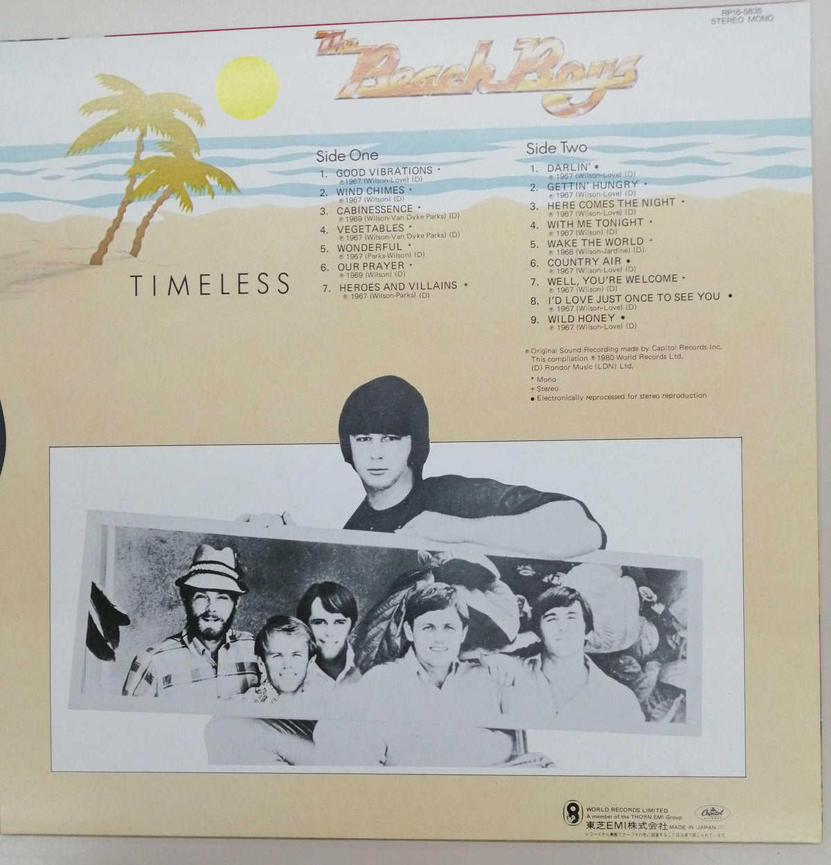 THE CAPITOL RECORDS THE BEACH BOYS BOX RP18-5831-37