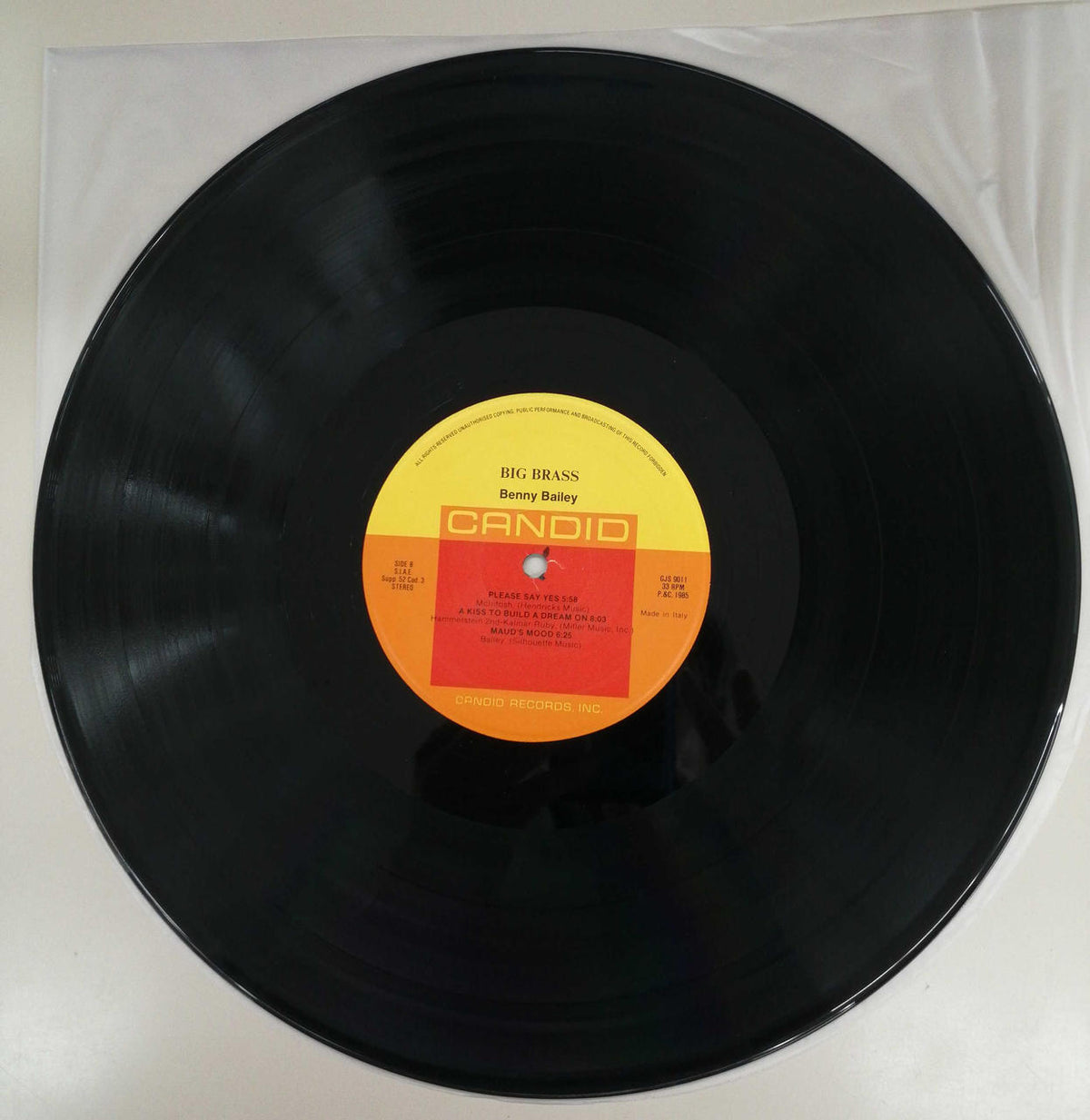 CANDID RECORD BENNY BAILEY/BIG BRASS GJS9011