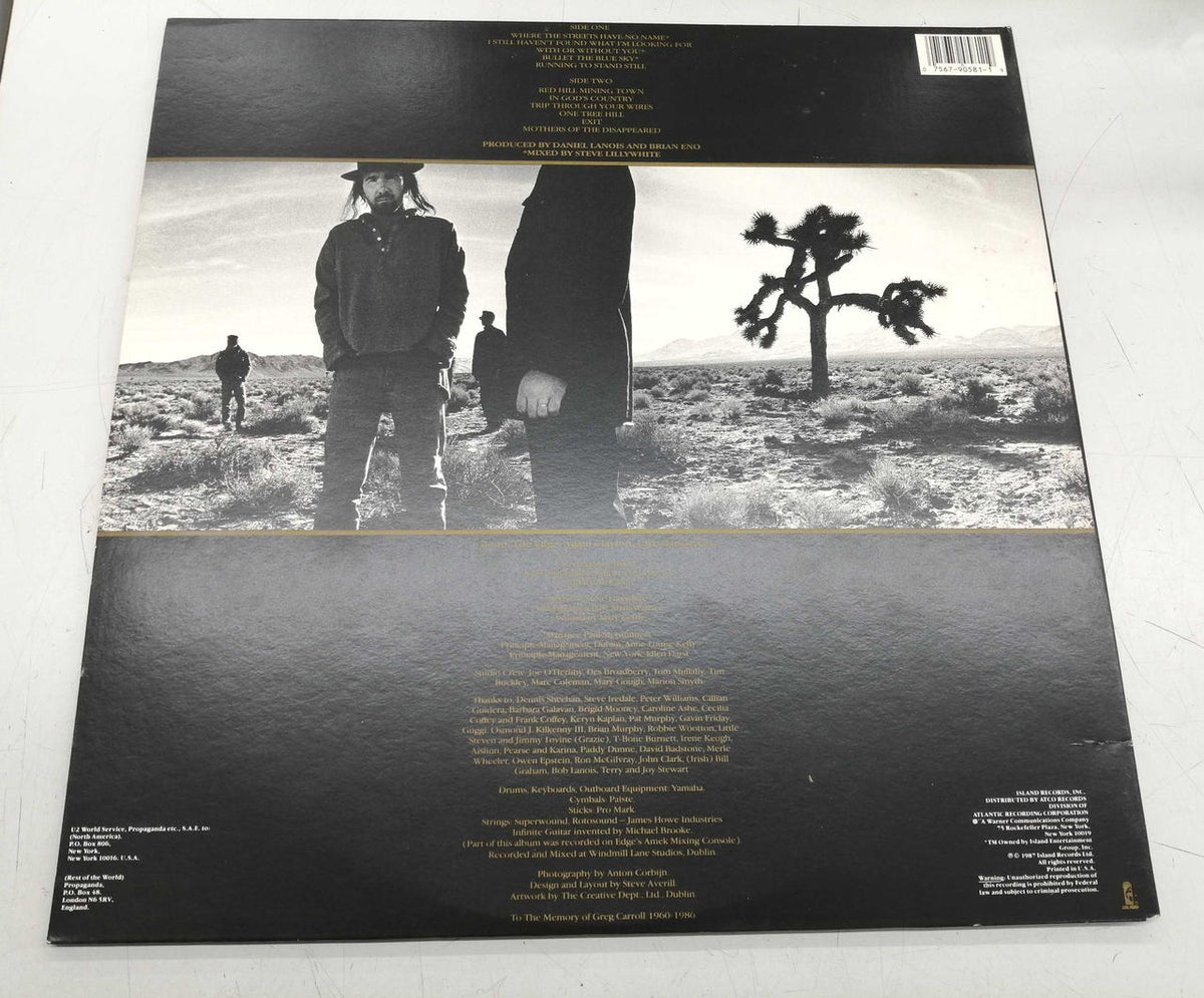 POLYDOR RECORDS LP Western Music U2/THE JOSHUA TREE