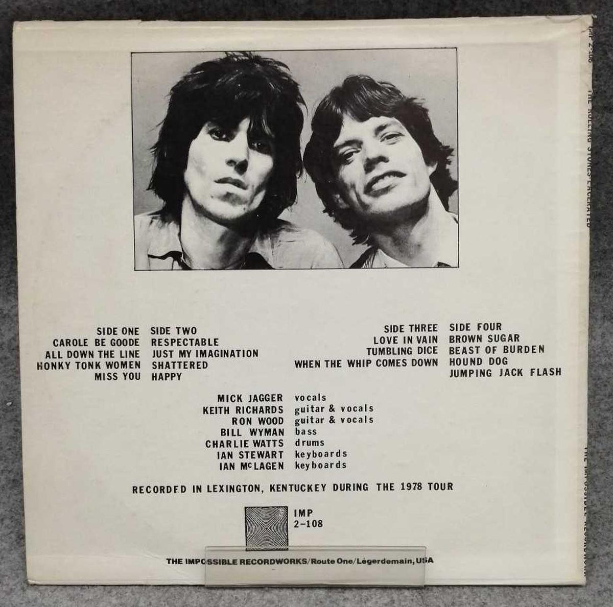 THE IMPOSSIBLE RECORDWORKS Western Music THE ROLLING STONES / LACERATED