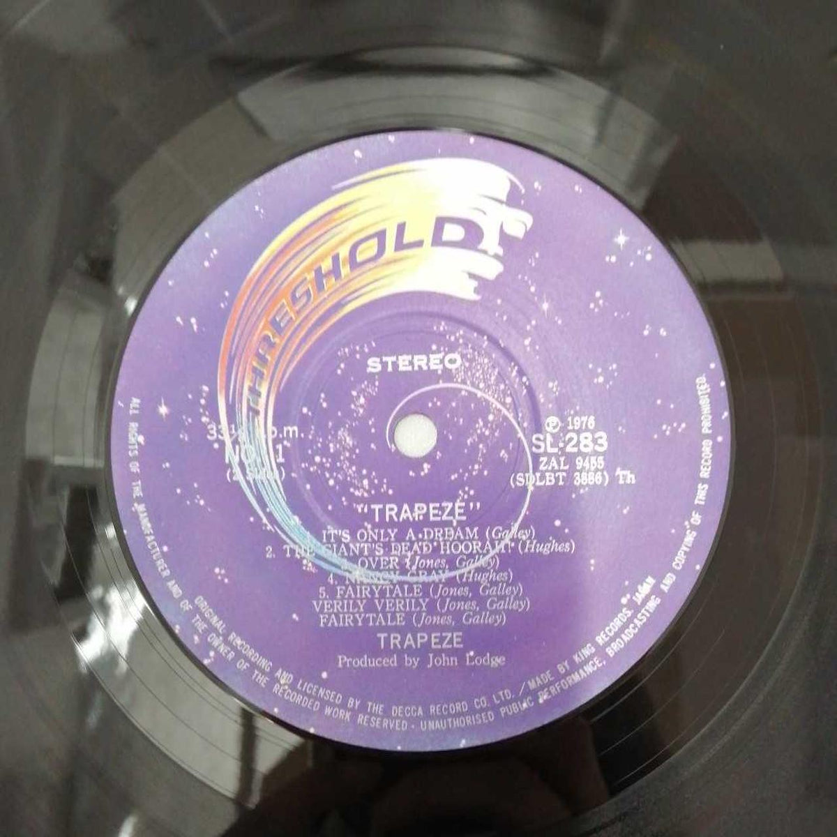 King Records Record TRAPEZE / TRAPEZE