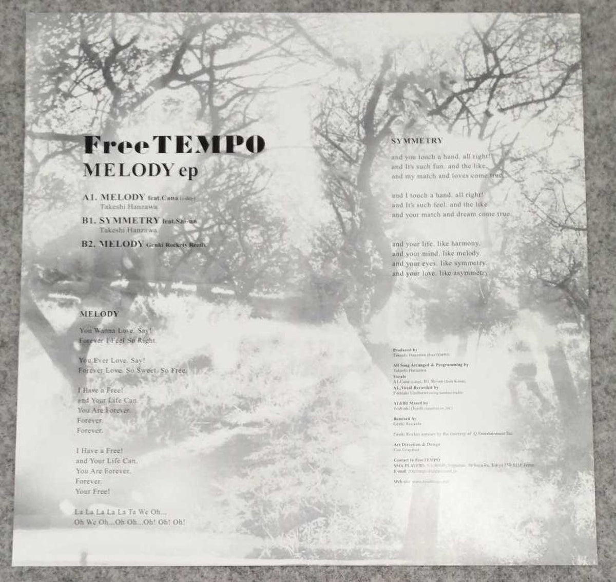 CLEARSOUND EP Record MELODY EP/FREETEMPO