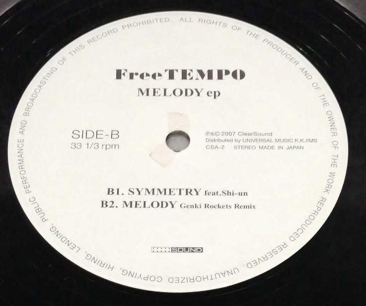 CLEARSOUND EP Record MELODY EP/FREETEMPO