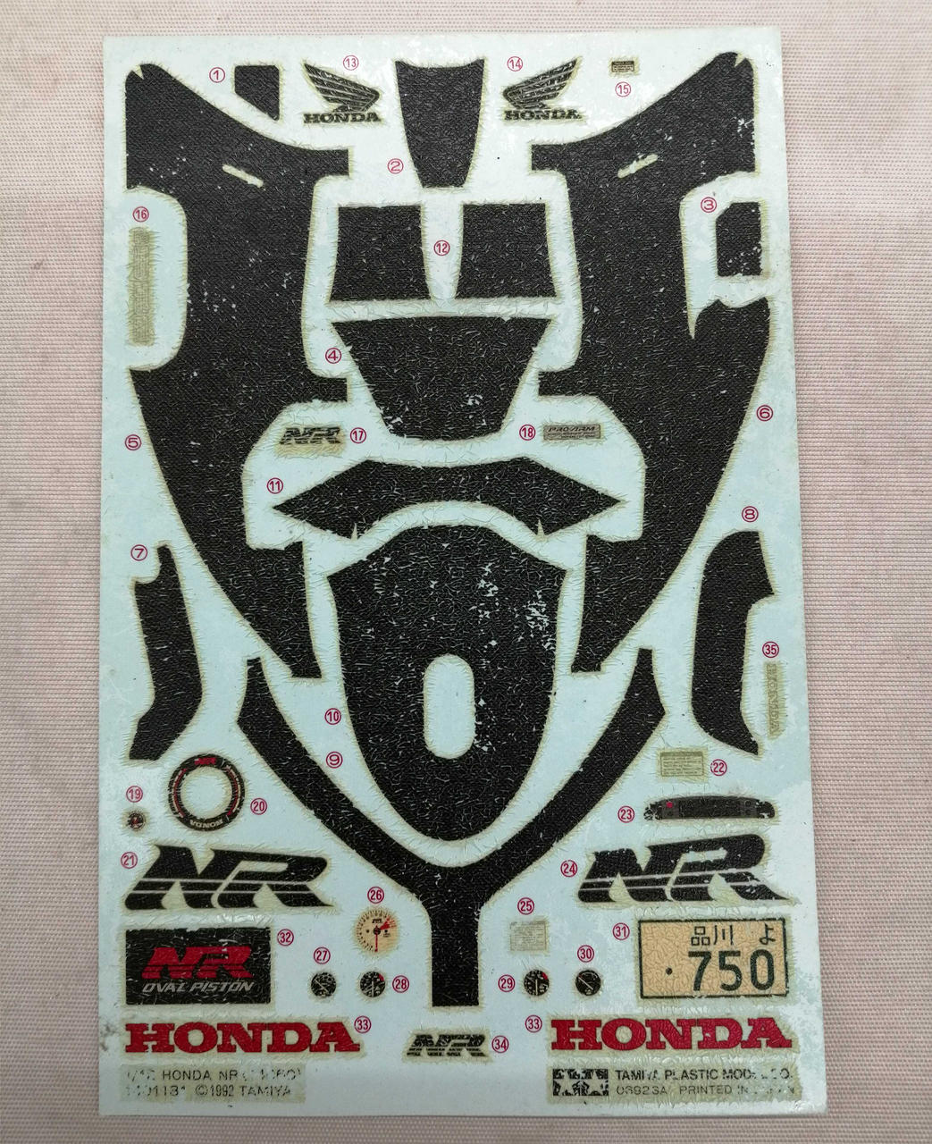 TAMIYA 1/12 Motorcycle Series NO.60 Honda NR - Banzai Thrifting | BanzaiHobby