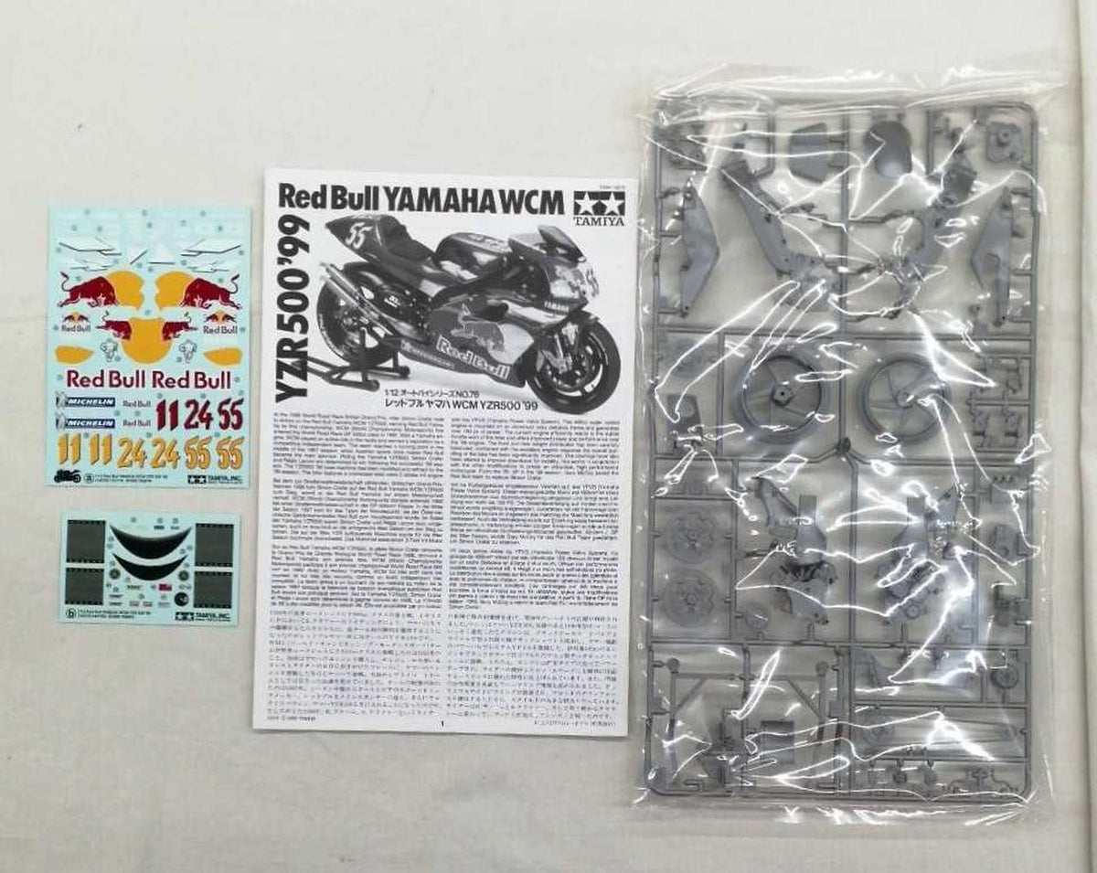 TAMIYA 1/12 Motorcycle Series Red Bull Yamaha WCM YZR500'99 - Banzai Thrifting | BanzaiHobby