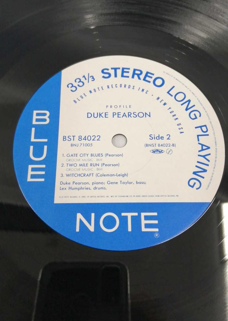 BLUE NOTE 【EX】 DUKE PEARSON/PROFILE BST 84022