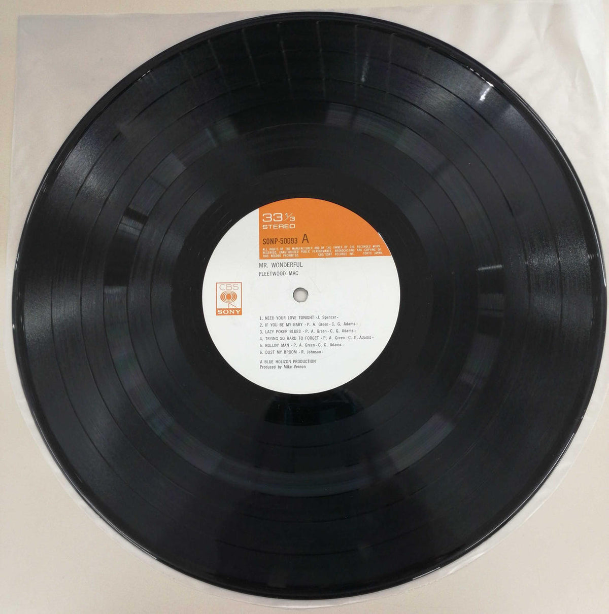 CBS SONY FLEETWOOD MAC/Mr Wonderful SONP 50093