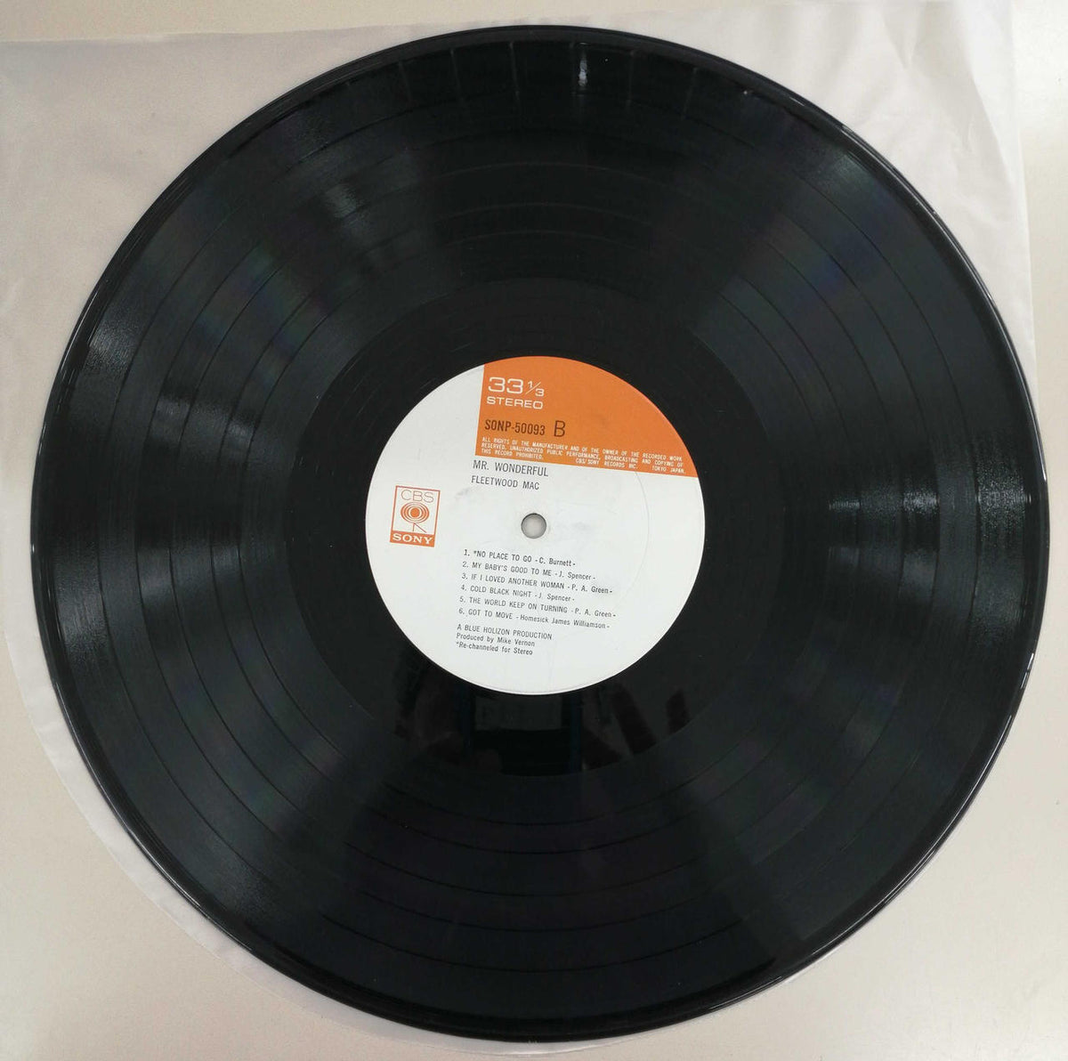 CBS SONY FLEETWOOD MAC/Mr Wonderful SONP 50093
