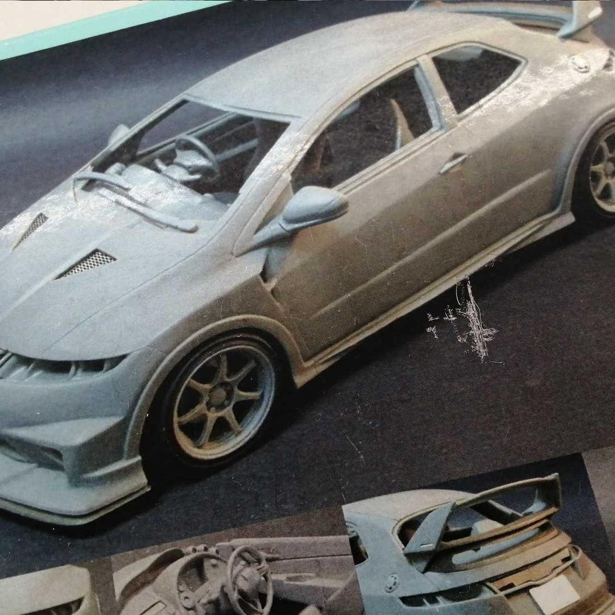 ZOOMON 1/24 Scale Resin Kit Honda Civic FN2 Mugen - Banzai Thrifting | BanzaiHobby
