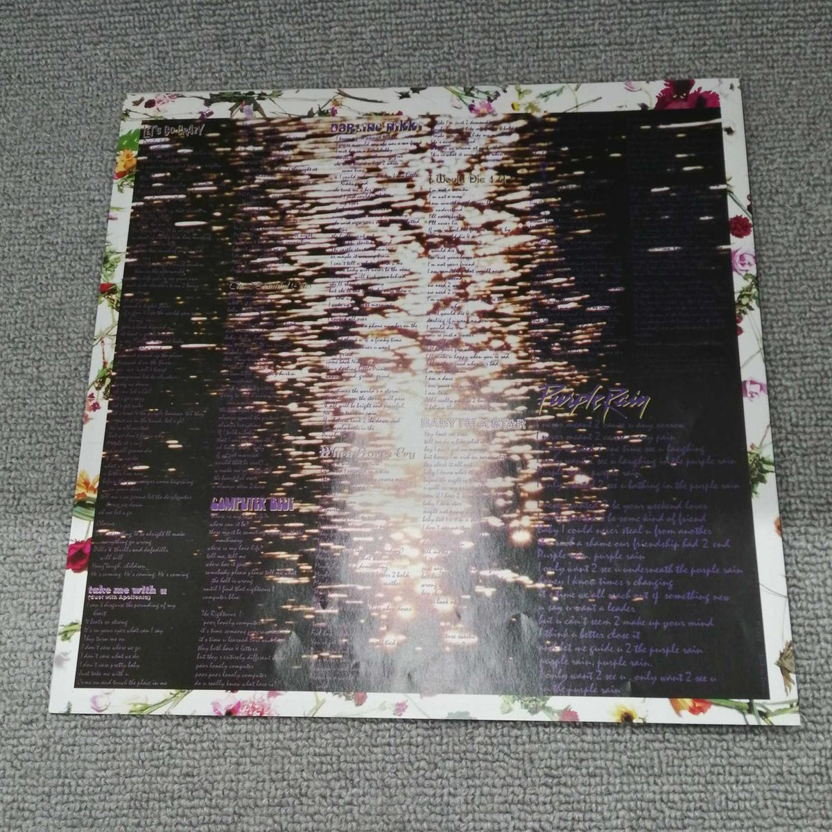 Warner Pioneer Western Music Record Purple Rain