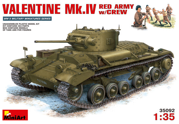 Mini Art MA35092 1/35 Valentine MKIV infantry tank Soviet military version - BanzaiHobby