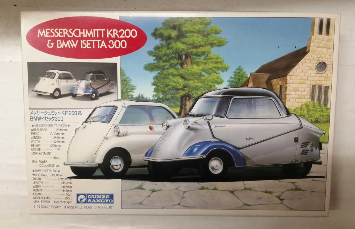 Gunze Sangyo 1/24 scale Messerschmitt KR200 & BMW Isetta 300