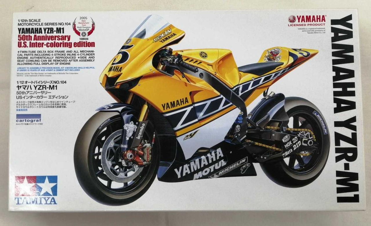 TAMIYA 1/12 Motorcycle Series Yamaha YZR-M1 50th Anniversary US Intercala