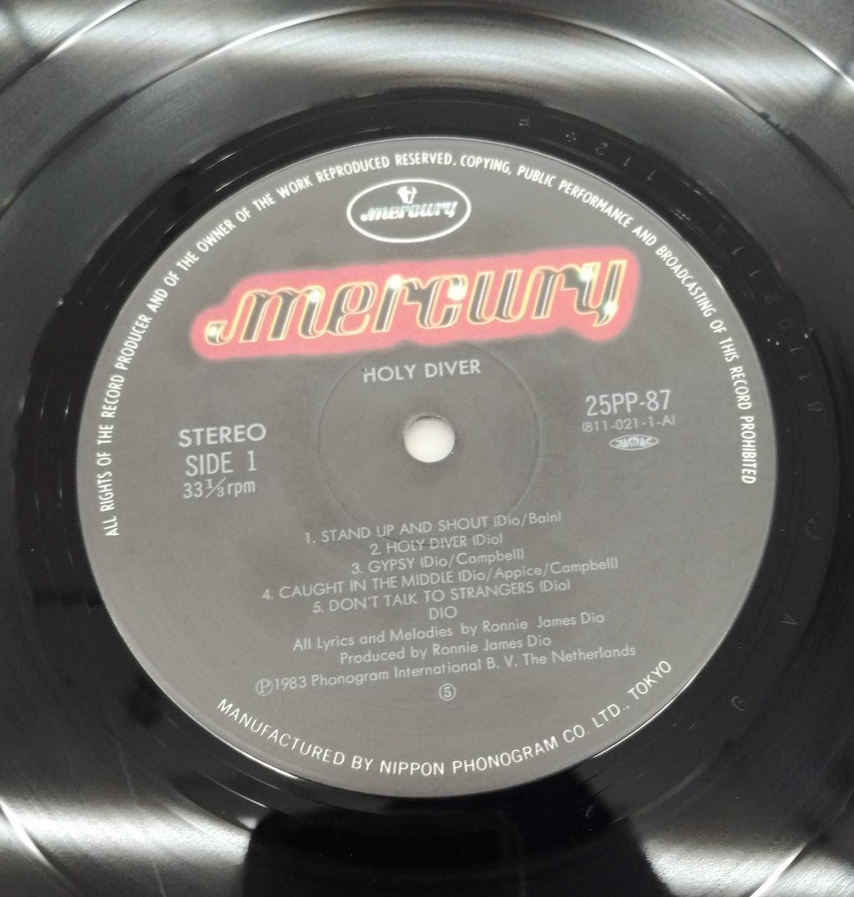 Mercury Records Western Music Record Dio / Flame of Passion