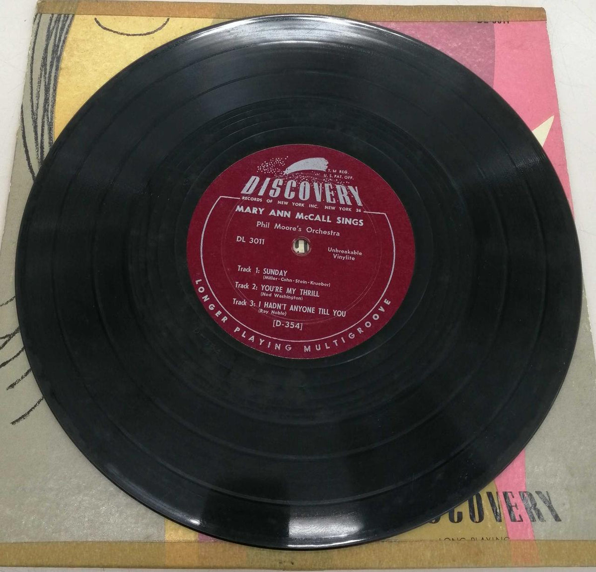 DISCOVERY Jazz Records SINGS/MARYANNMCCALL