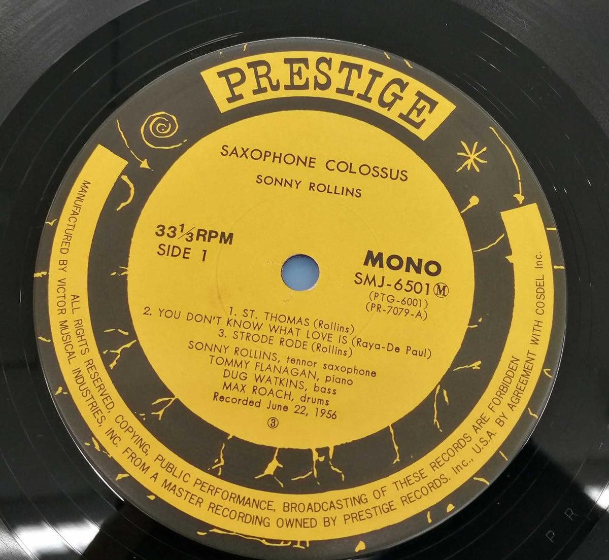 Prestige Jazz Records SXOPHONECOLOSSUS/SONNYROLLINS