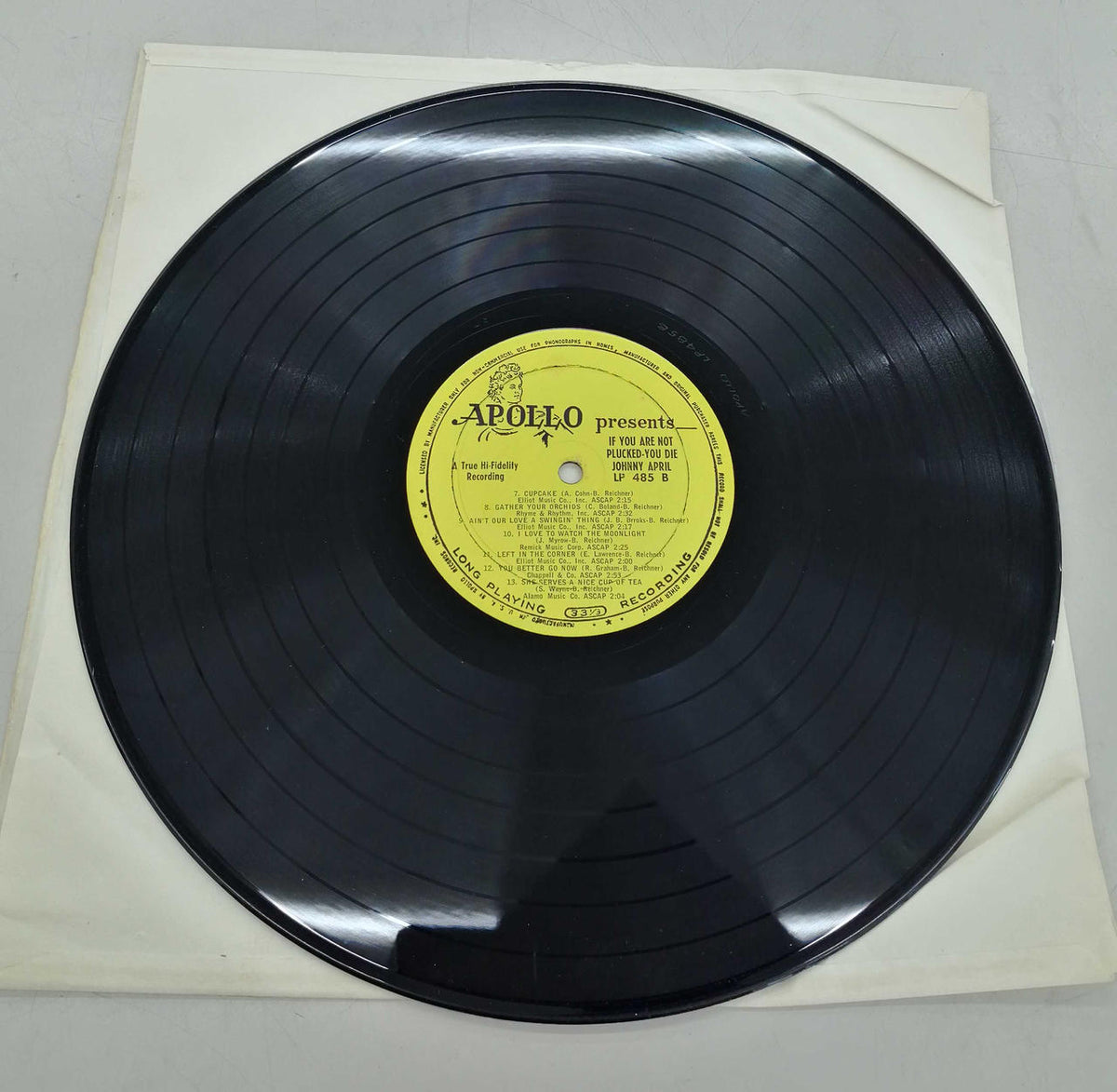 APOLLO Jazz Records IFYOUARENOTPLUCKED Youdie / JOHNY