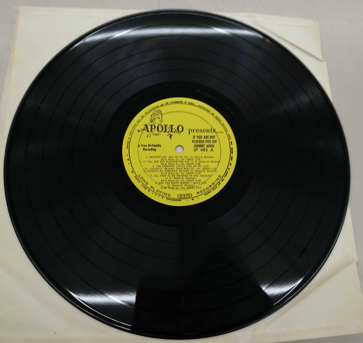 APOLLO Jazz Records IFYOUARENOTPLUCKED Youdie / JOHNY