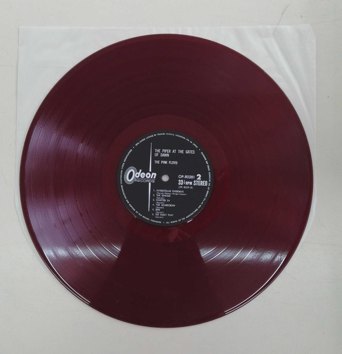 Toshiba Musical Industries, Ltd. Pink Floyd Psychedelic New Talent OP-80281
