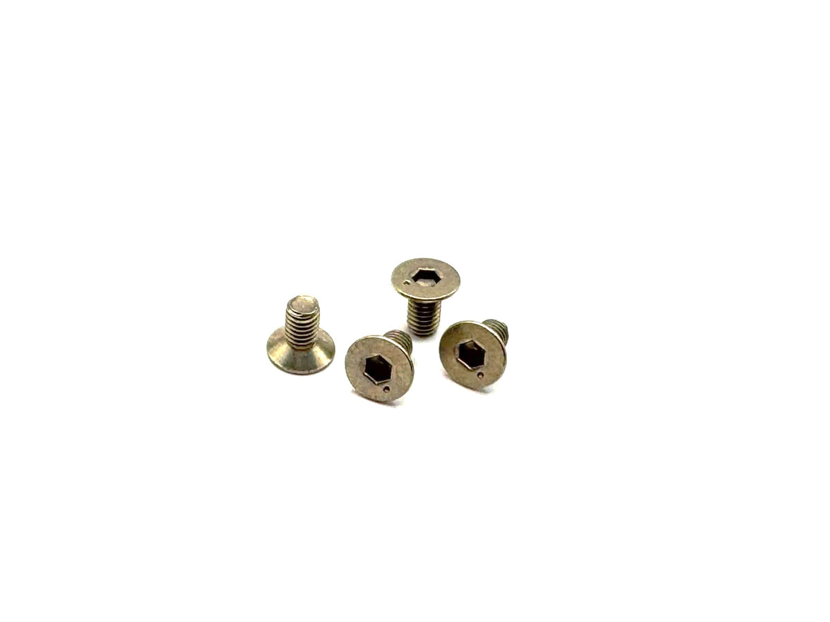 (PO SEP 2026) Square HS-38157 Titanium Hex 110 Flat Head Screw M3 x 6 (4pcs)