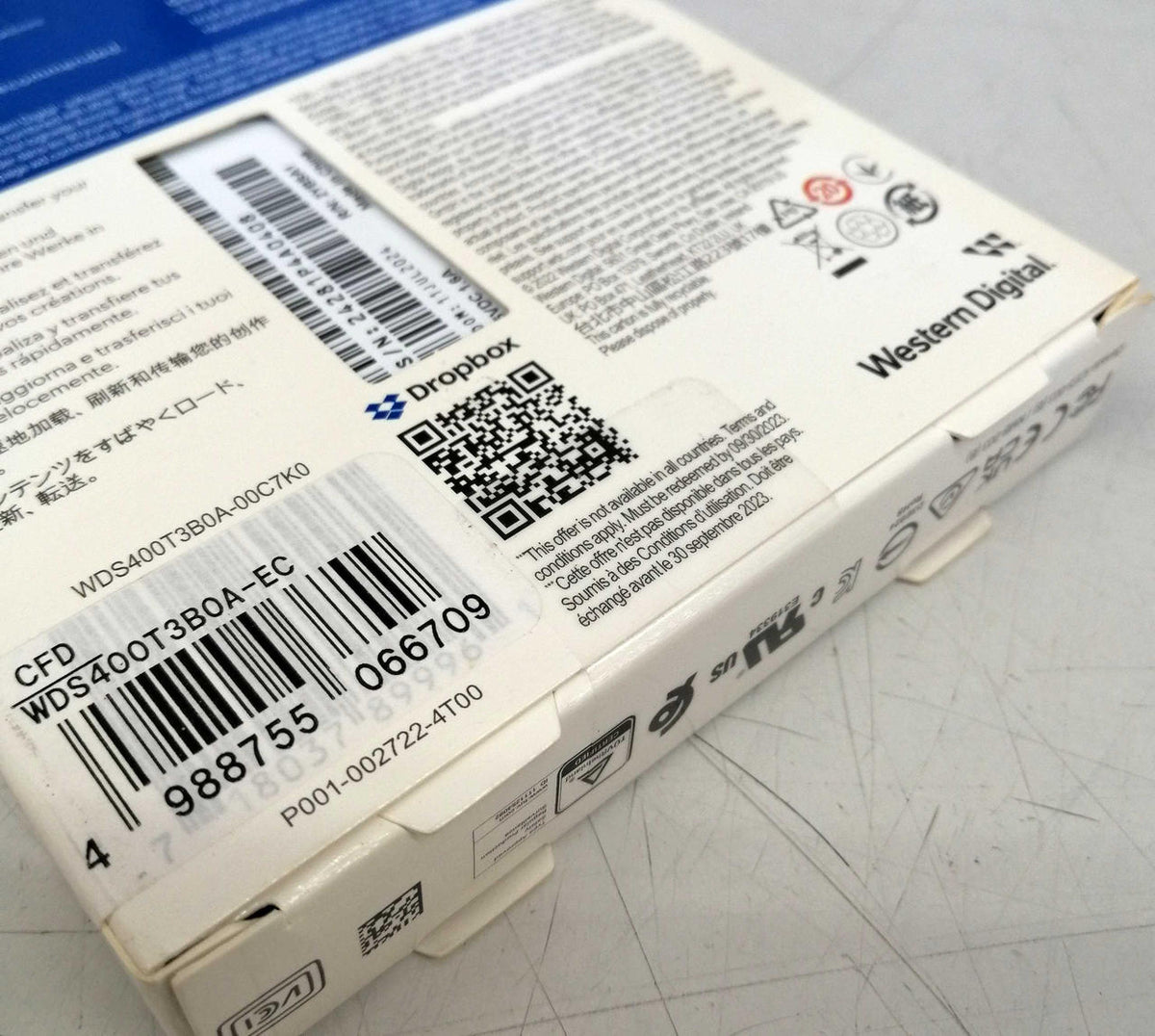 WESTERN DIGITAL SSD WDS400T3B0A-EC