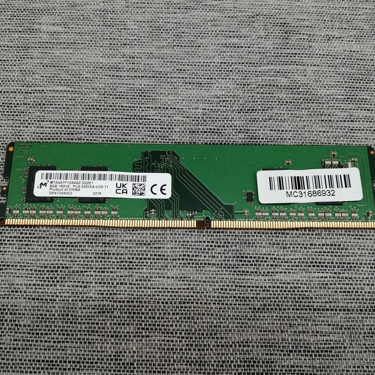 MICRON DDR4 Memory 8GB MTA4ATF1G64AZ-3G2E1