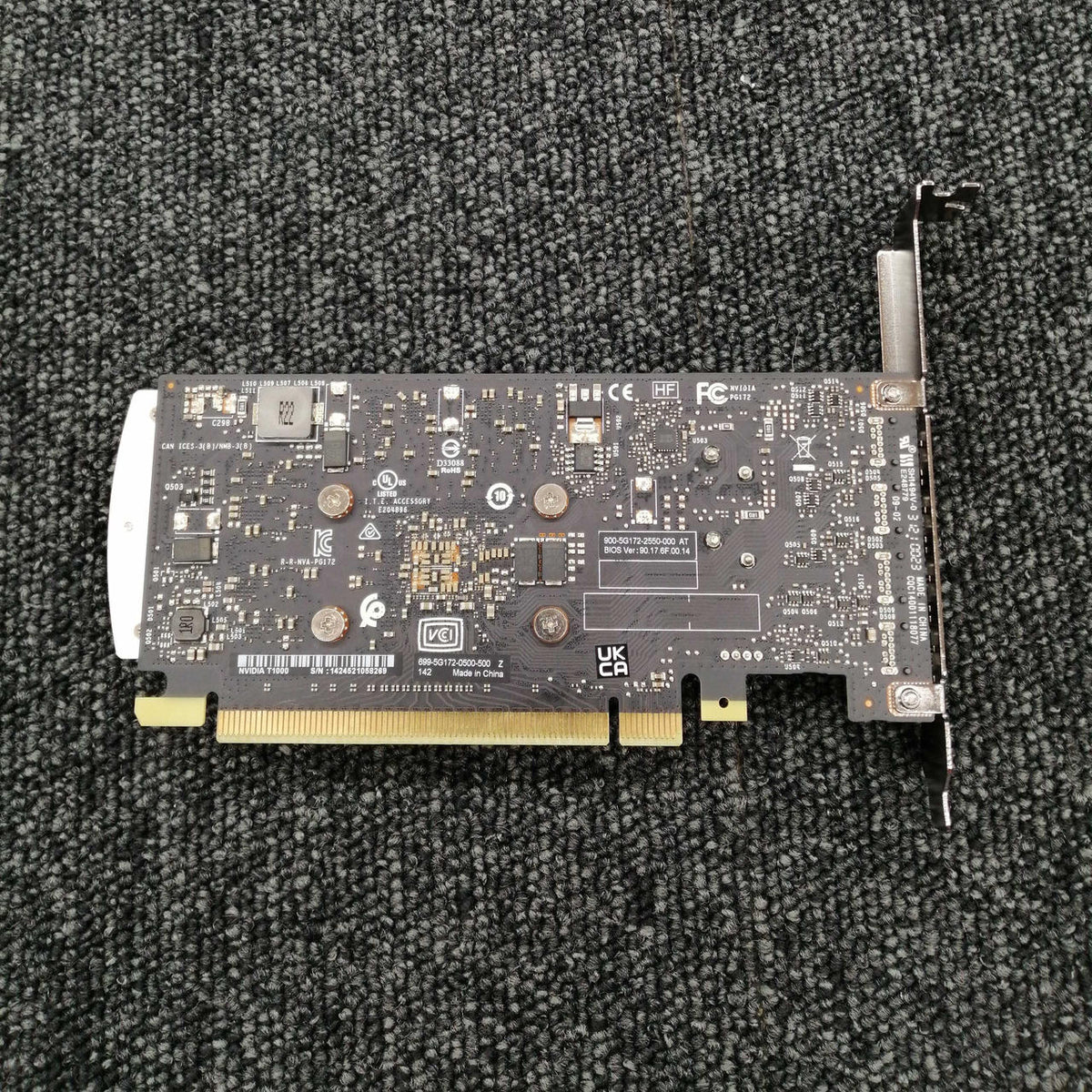 NVIDIA Graphics Card: NVIDIA T1000 4GB