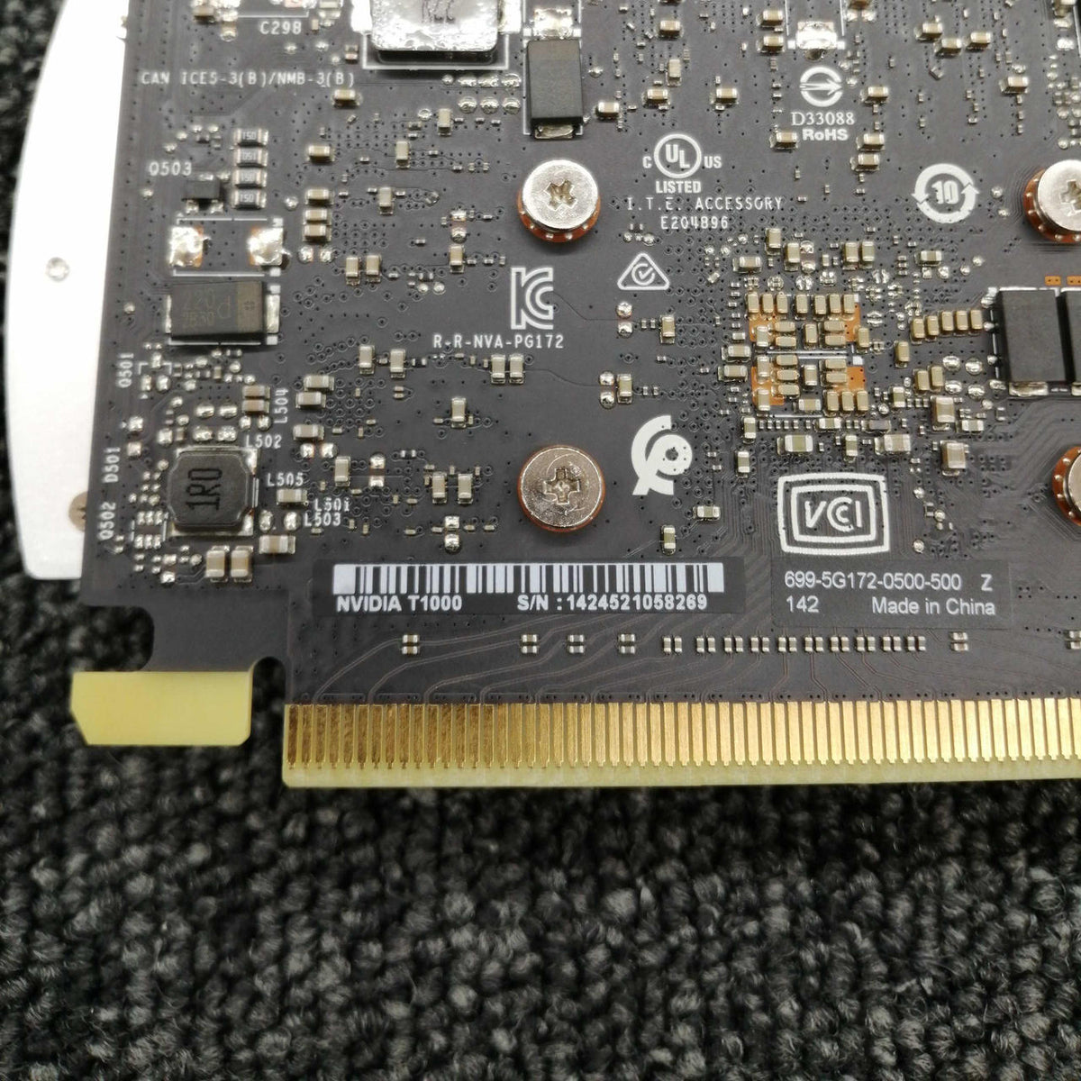 NVIDIA Graphics Card: NVIDIA T1000 4GB