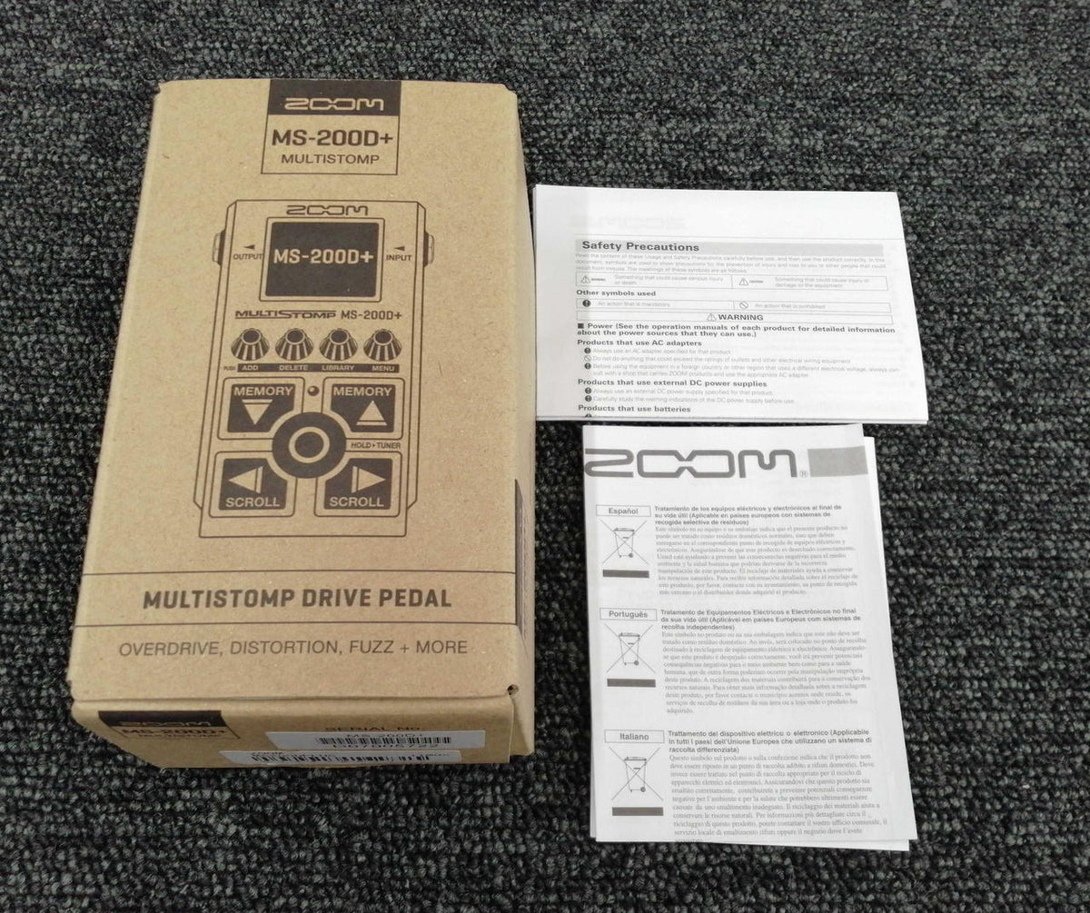 ZOOM Multi-Effects Pedal MS-200D+ - Banzai Thrifting | BanzaiHobby
