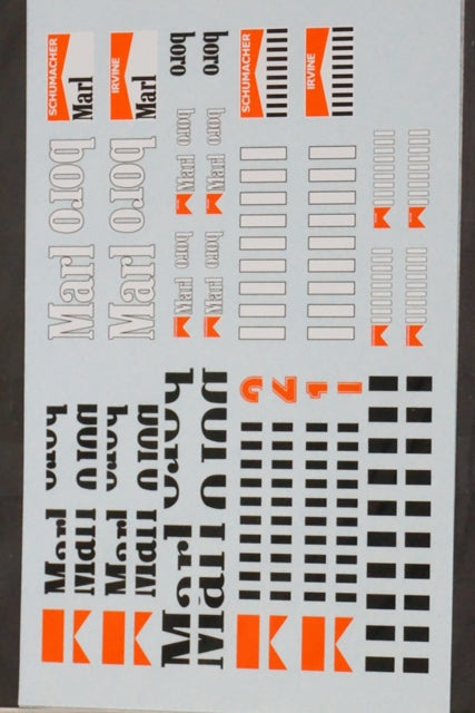 Tabu Design TABU20023 1/20 Ferrari F310 Tobacco Decal - BanzaiHobby