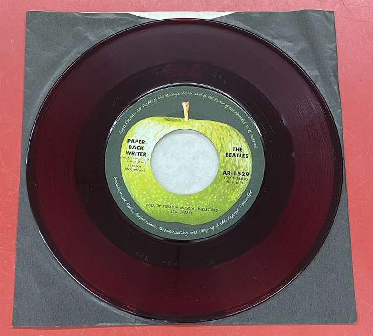 APPLE RECORDS PAPERBACK WRITER / RAIN Red Disc AR-1529 Red Disc