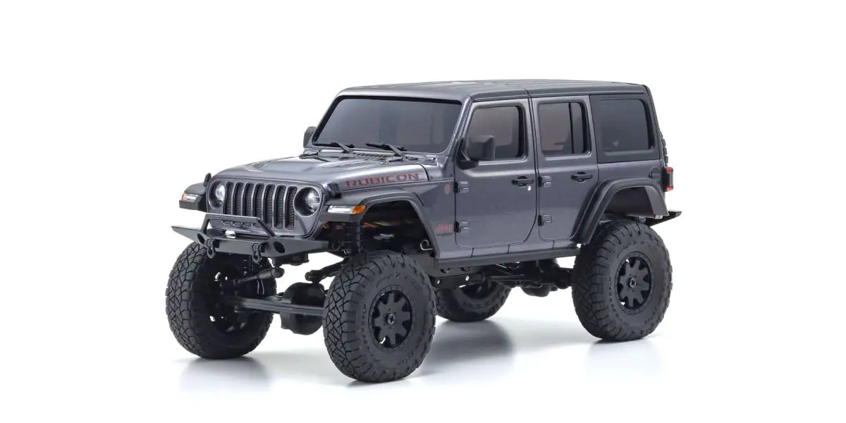 Kyosho 32521GM MINI-Z 4x4 Jeep Wrangler Unlimited Rubicon Granite Crystal Metallic readyset - BanzaiHobby