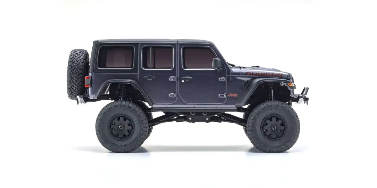 Kyosho 32521GM MINI-Z 4x4 Jeep Wrangler Unlimited Rubicon Granite Crystal Metallic readyset - BanzaiHobby